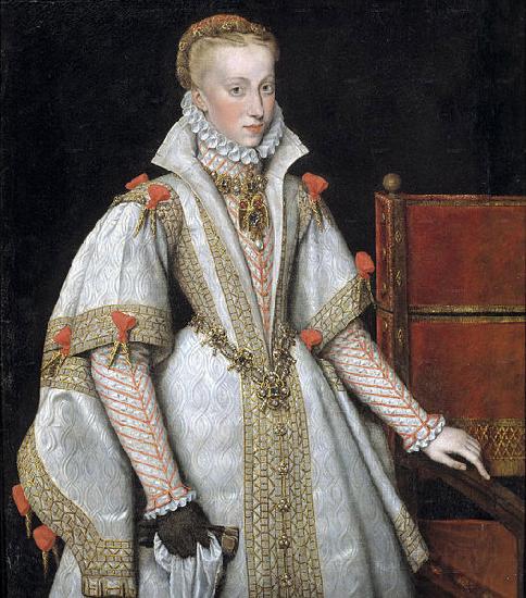unknow artist A court portrait of Queen Ana de Austria